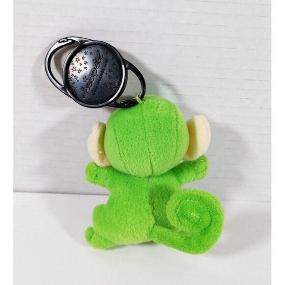 Neopets BRIGHT GREEN MYNCI Mini 3in Plush Monkey McDonald's - Picture 2 of 4